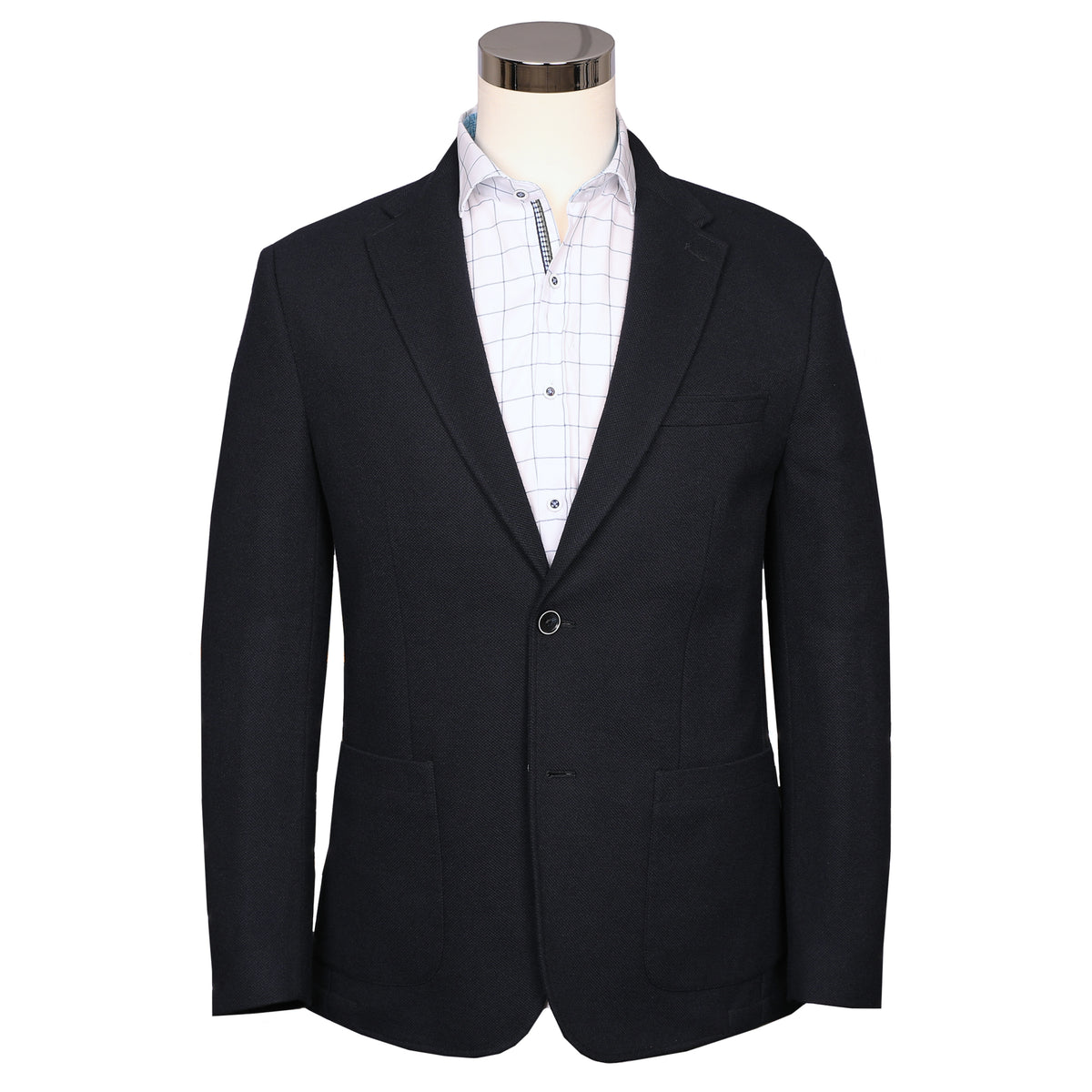 Experience ultimate comfort and effortless style with our Traveler Navy Blazer. Prepared for your next daring journey, this soft sport coat seamlessly blends premium traveler elements with the classic charm of a navy blazer. 