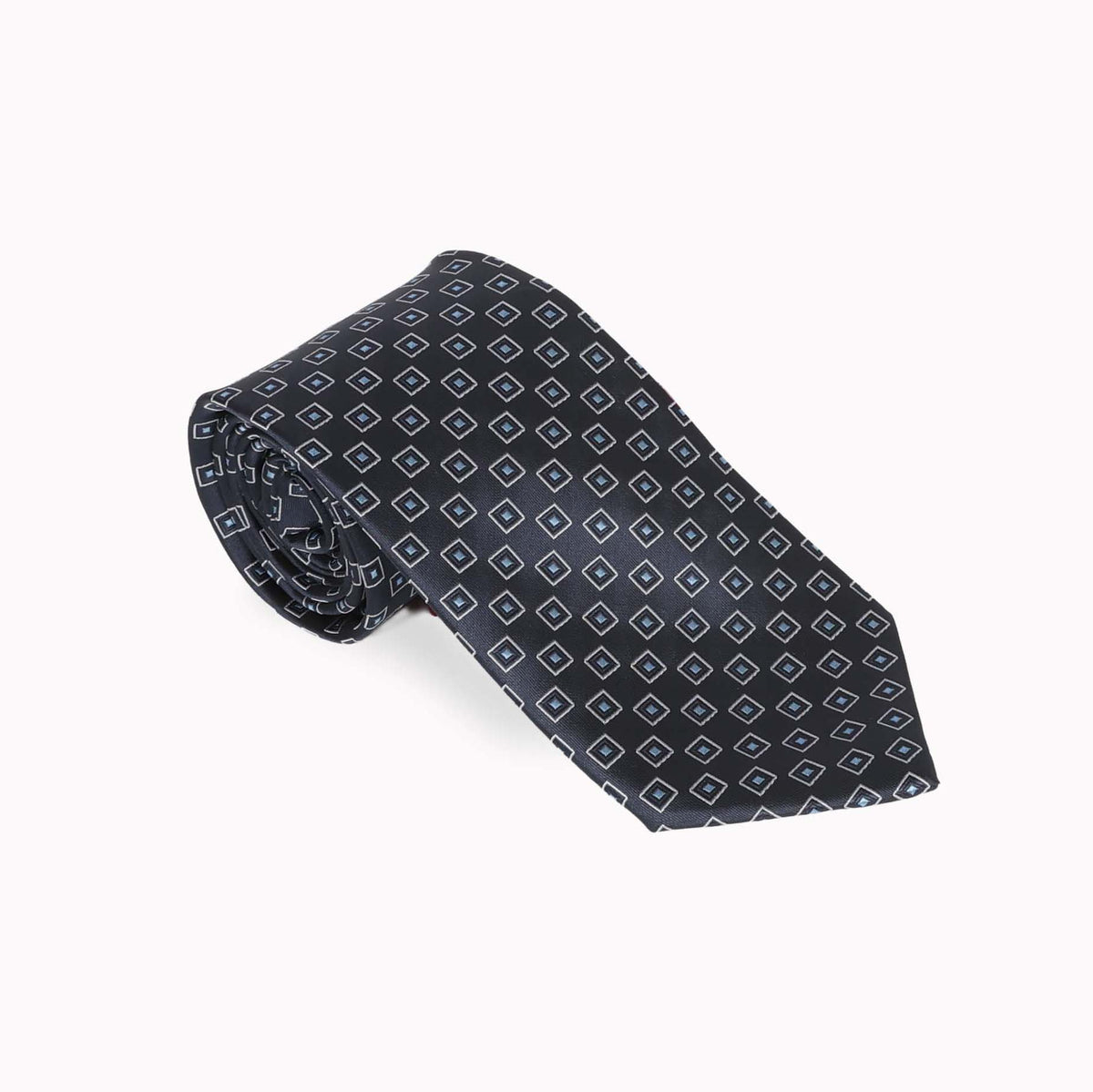 Navy with Lt. Blue Box Tie