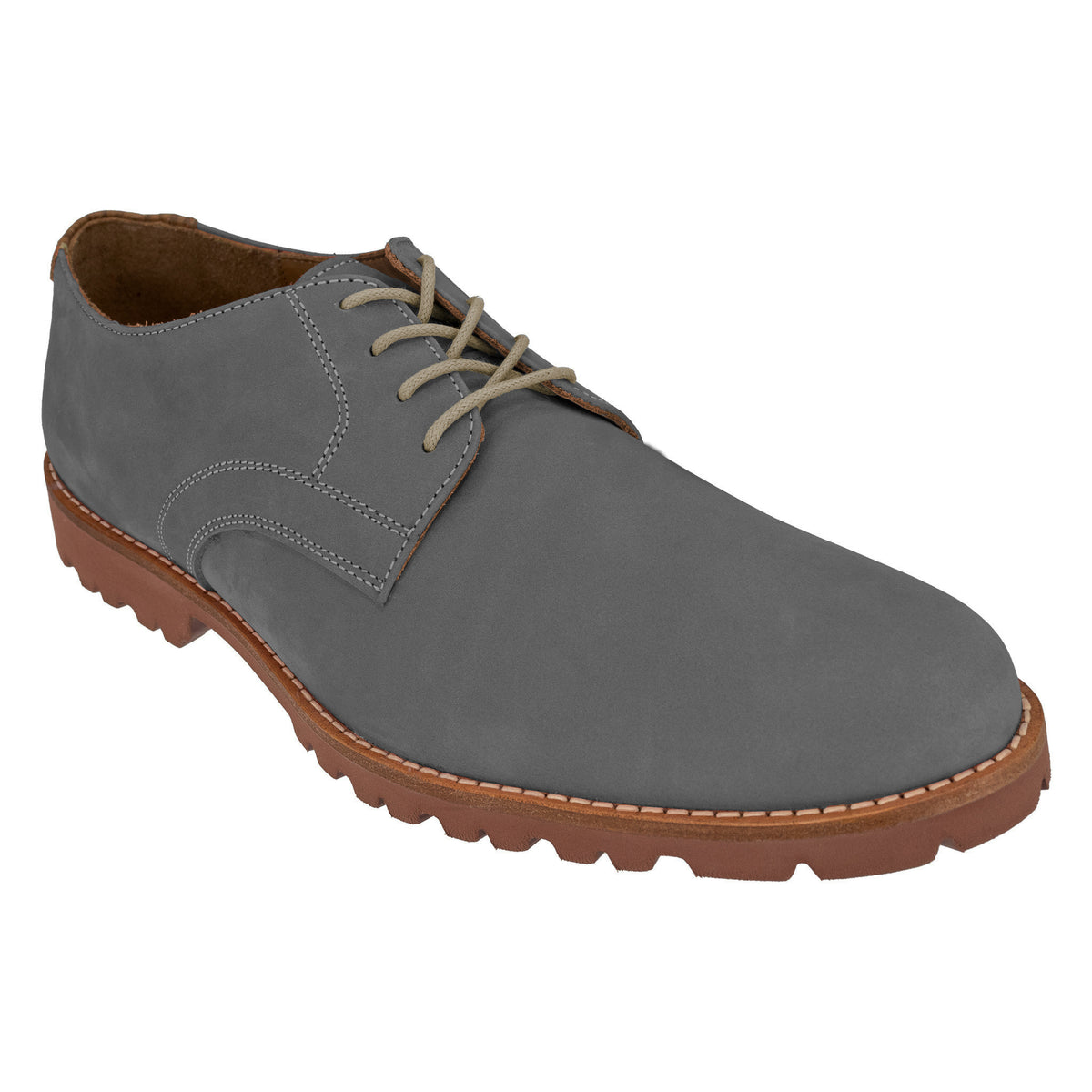 *** FINAL SALE *** Haspel x T.B. Phelps Grey Otis Nubuc Sport Oxford