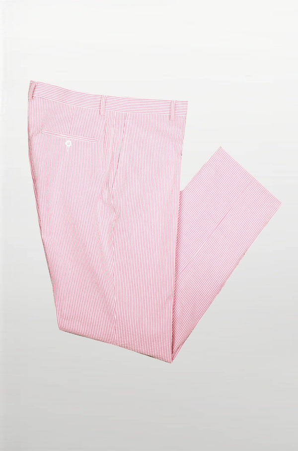 Men's Sport Coats | Pink Lemonade Seersucker Stretch Pant