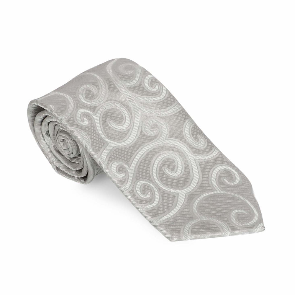 Silver Swirl Tie