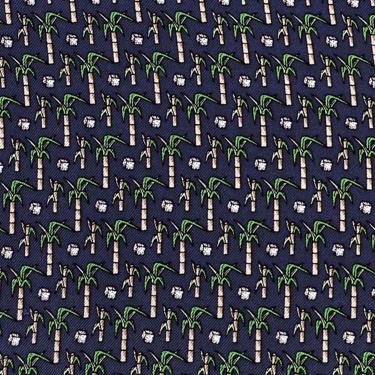Limited Edition NOLA Couture X Haspel Navy Sugarcane Print Bow Tie - O/S