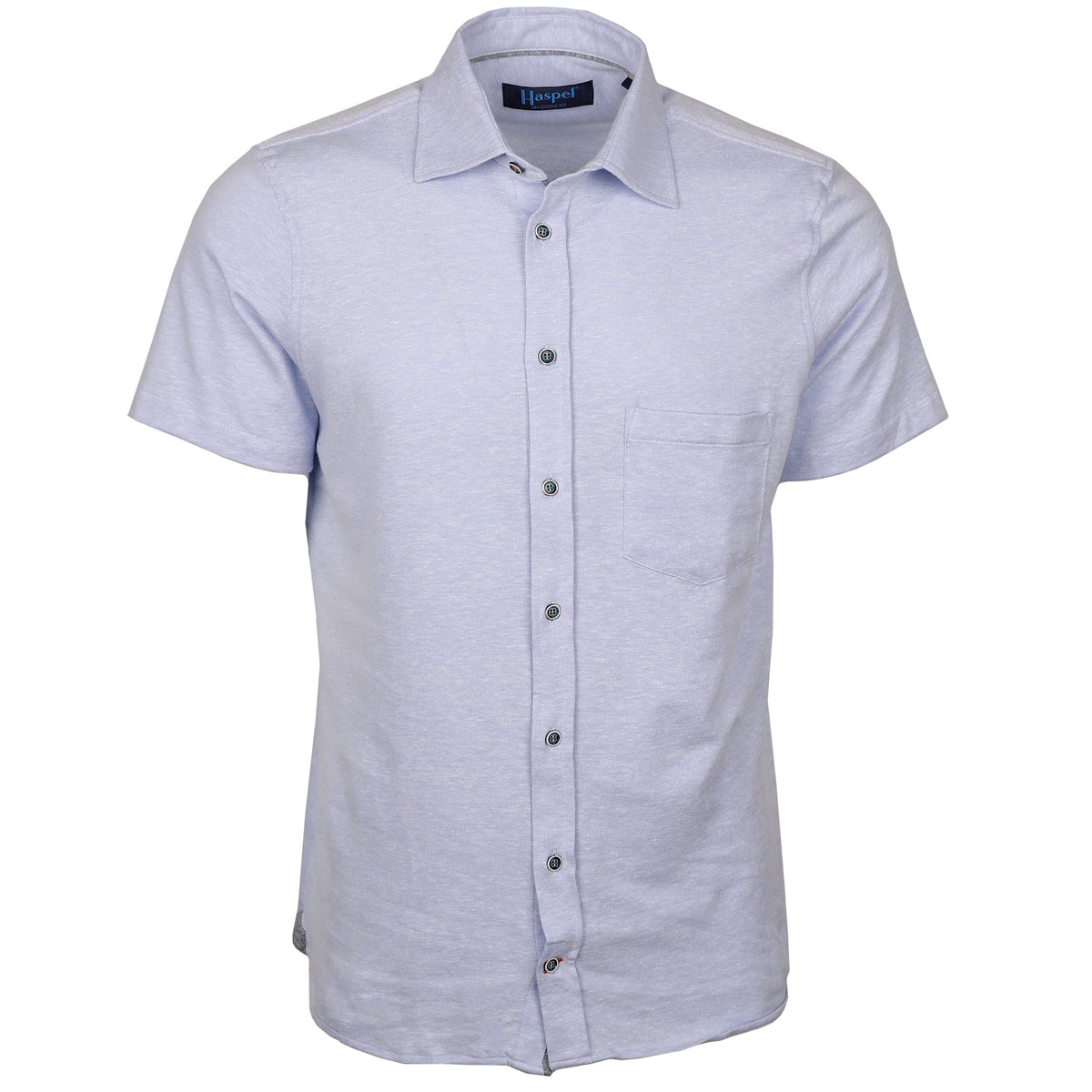 Introducing the Capri Azure Full Placket Short Sleeve Knit Shirt - designed for lasting comfort and style. Its lightweight fabric provides breathability, while the full placket offers a modern, tailored look. Versatile enough for the office or weekend, this shirt is sure to be a warm weather wardrobe staple.  100% Cotton • Full Plackett • Left Chest Pocket • Imported