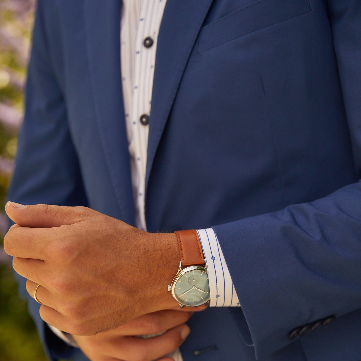 Channel Blue Poplin Pant