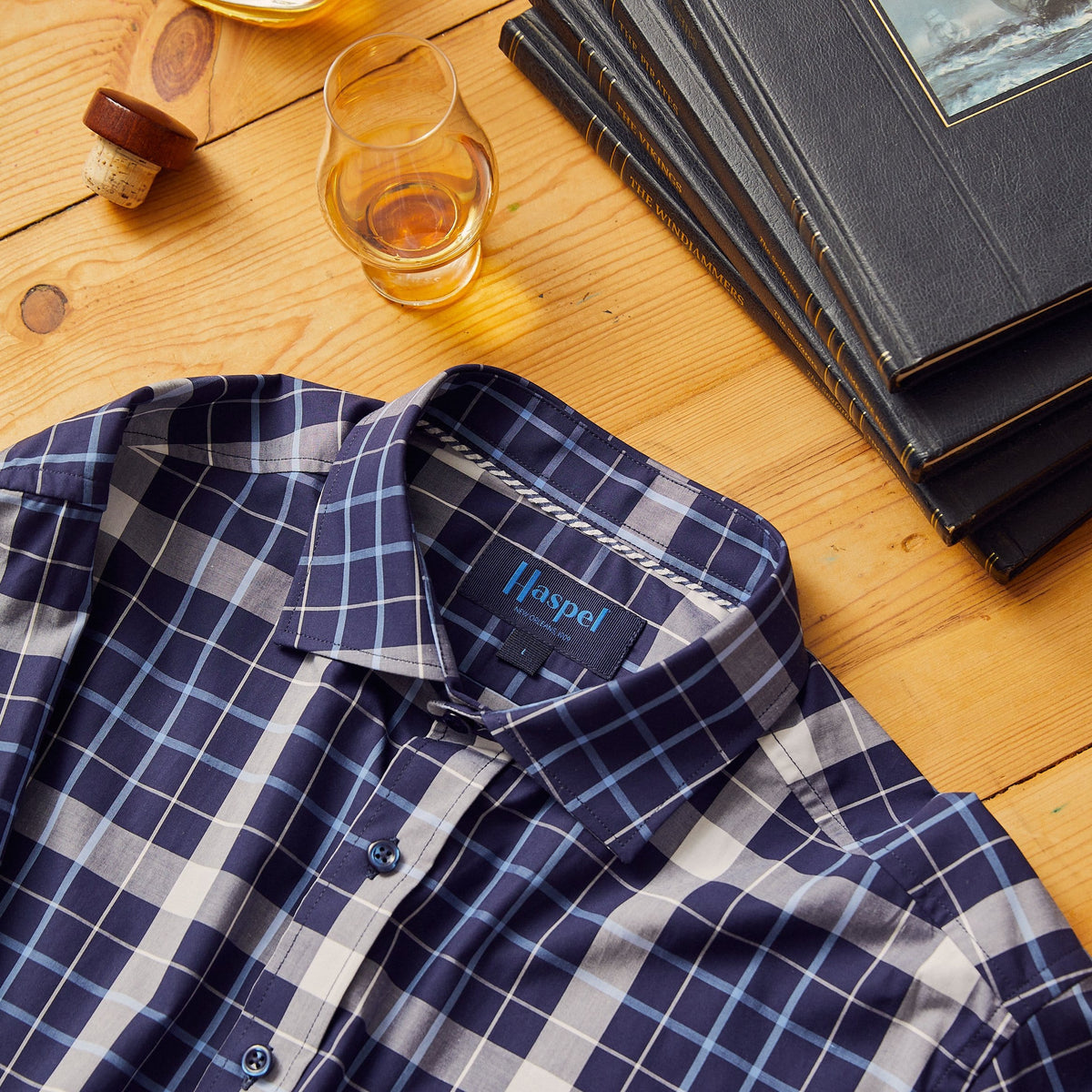 *** FINAL SALE *** Audubon Navy & White Plaid
