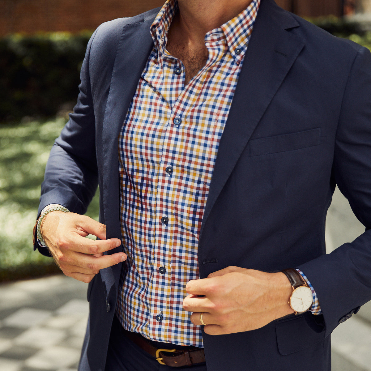 Franklin Red, Blue & Gold Wardrobe Check