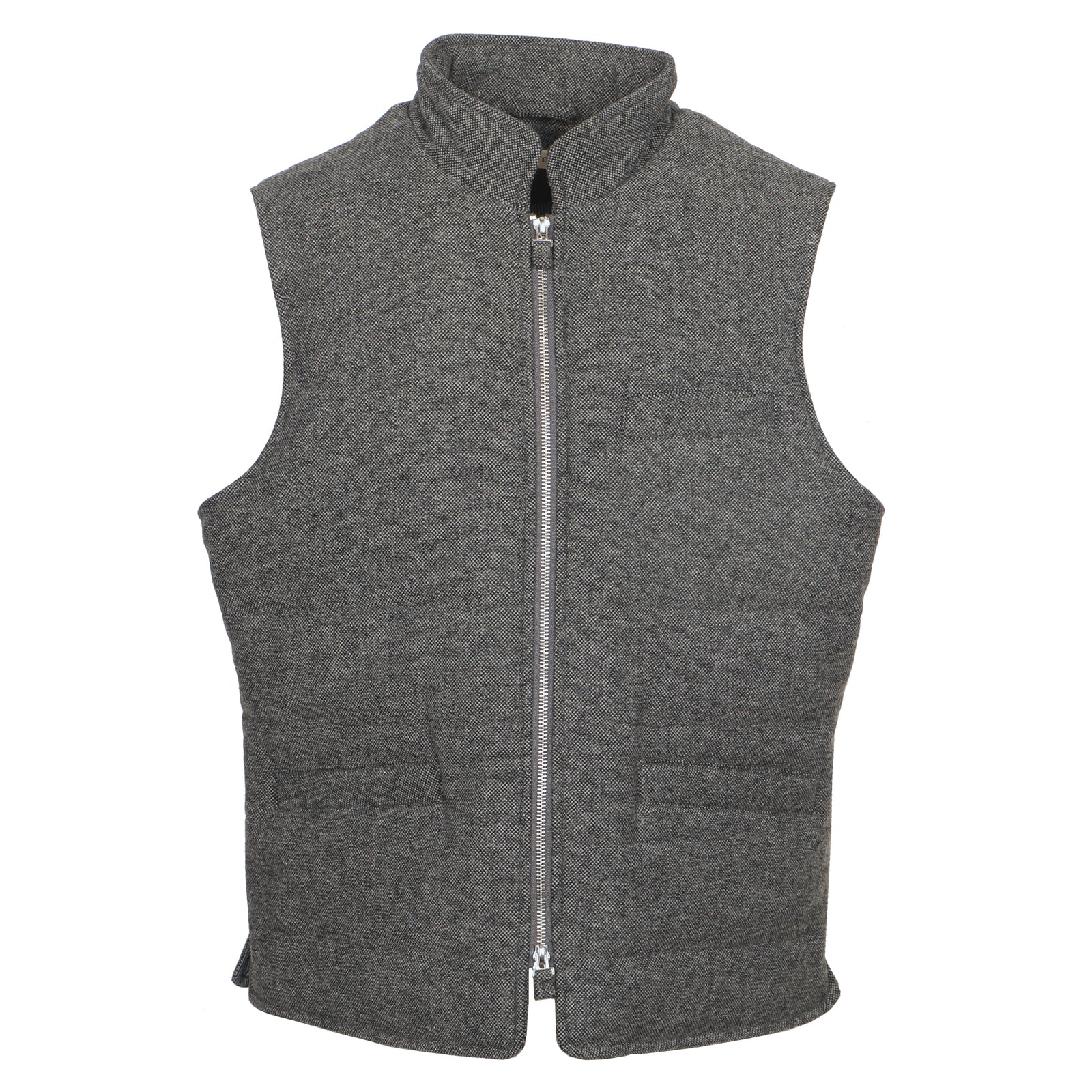 Versatility and style to keep your look zipped up in any season.  100% Cotton  •  Quilted Wool Blend Shell  •  Lined and Filled with Polyester  •  Full Metal 2-Way Zipper  •  Dry Clean Only  •  Imported