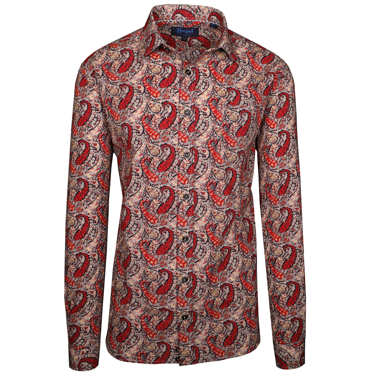 Mesmerizing paisley and the beguiling texture of our essential seersucker shirt are always ready to party. Wingman approved.  100% Cotton  •  Spread Collar with Removable Collar Stays  •  Long Sleeve  •  Chest Pocket  •  Machine Washable  •  Made in Italy