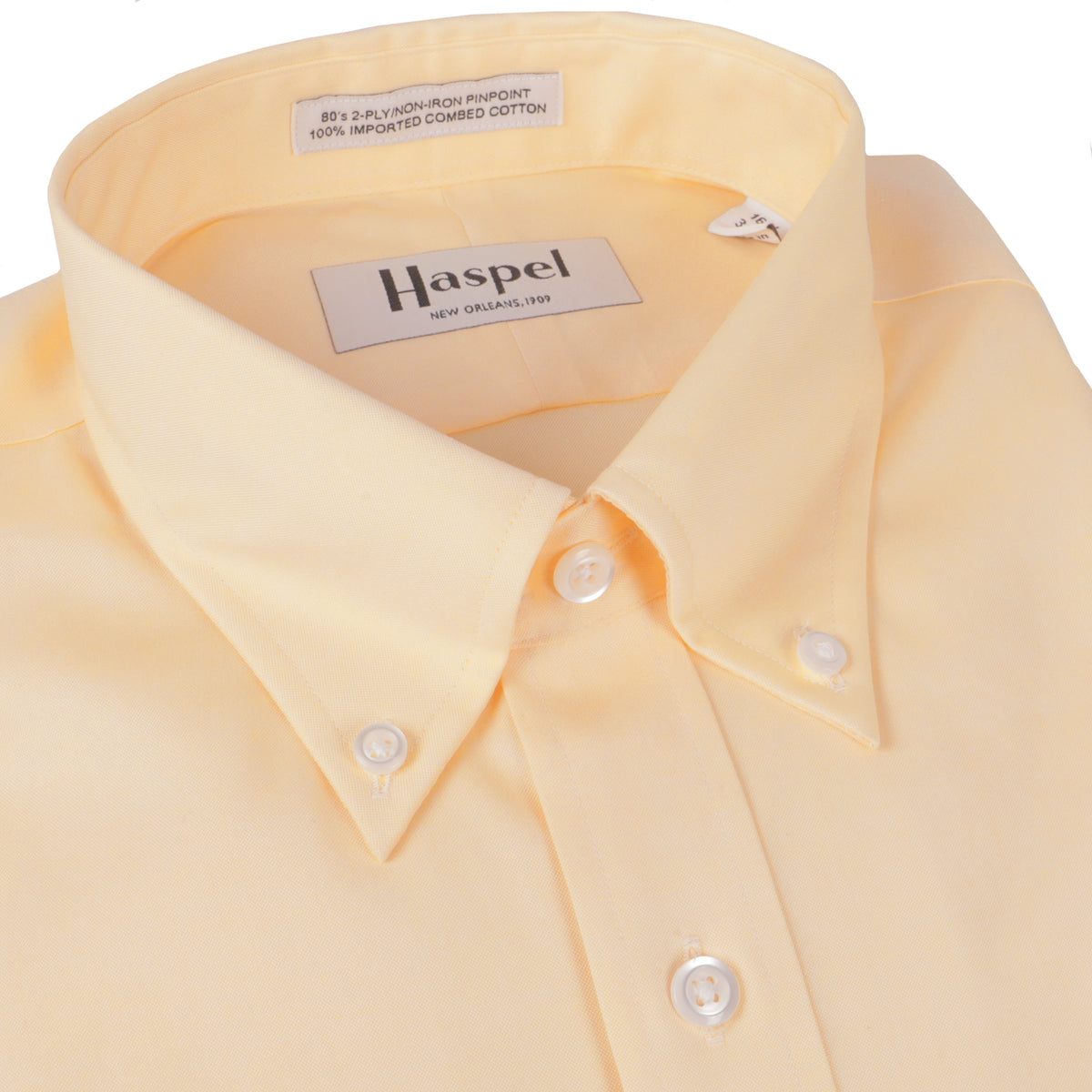 Howard Yellow Button Down Oxford Dress Shirt