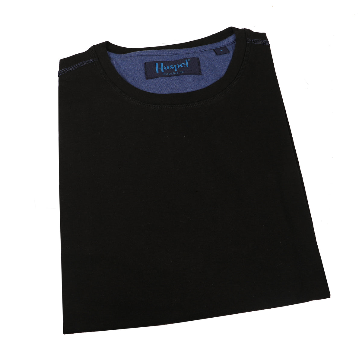 Krewe Neck Luxe T-Shirt - Short Sleeve Black