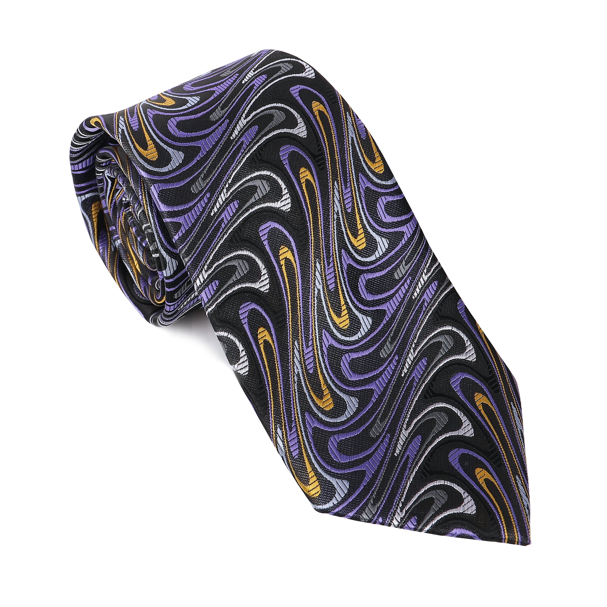 Represent the revelry in our regal 100% silk ties. Carnival season never looked so good. Tie one on so you can tie one on!  100% Silk • 3 1/4" Wide