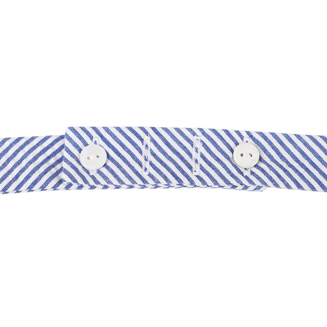 Classic Blue Un-Tied Seersucker Bow Tie