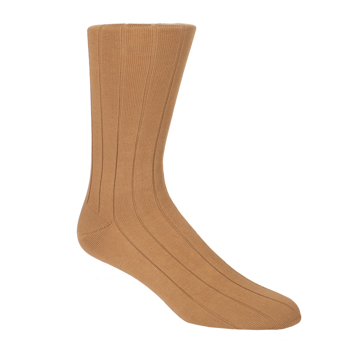 Mid Calf Extra Soft Tan Socks