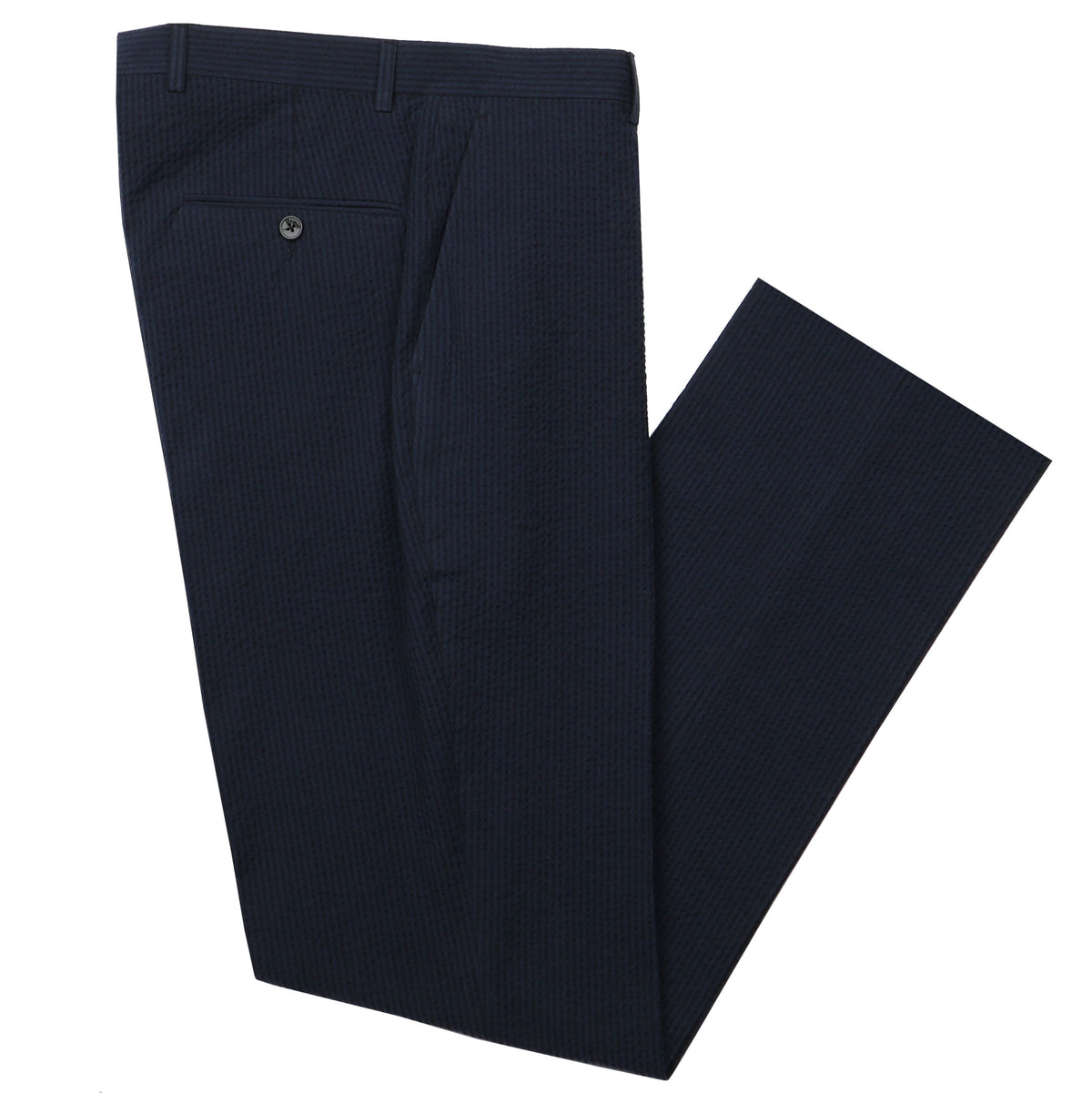 Vieux Carre Navy/Black Seersucker Stretch Pant