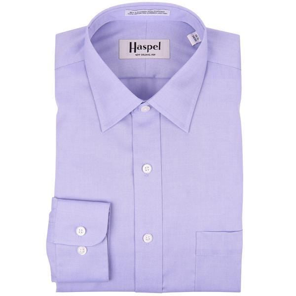 Dauphine Lt. Blue Solid Dress Shirt - Haspel Clothing