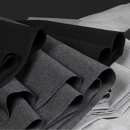 Gretna Slate Grey Tropical Wool Trousers - Classic Fit