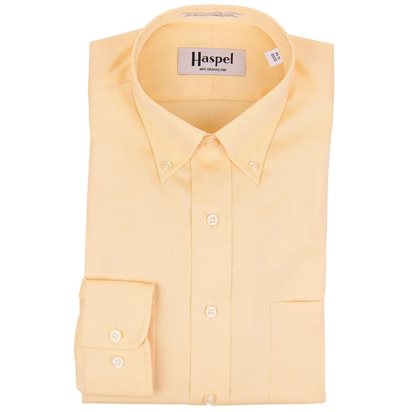 Yellow Oxford Dress Shirt Men's Dress Shirts Haspel
