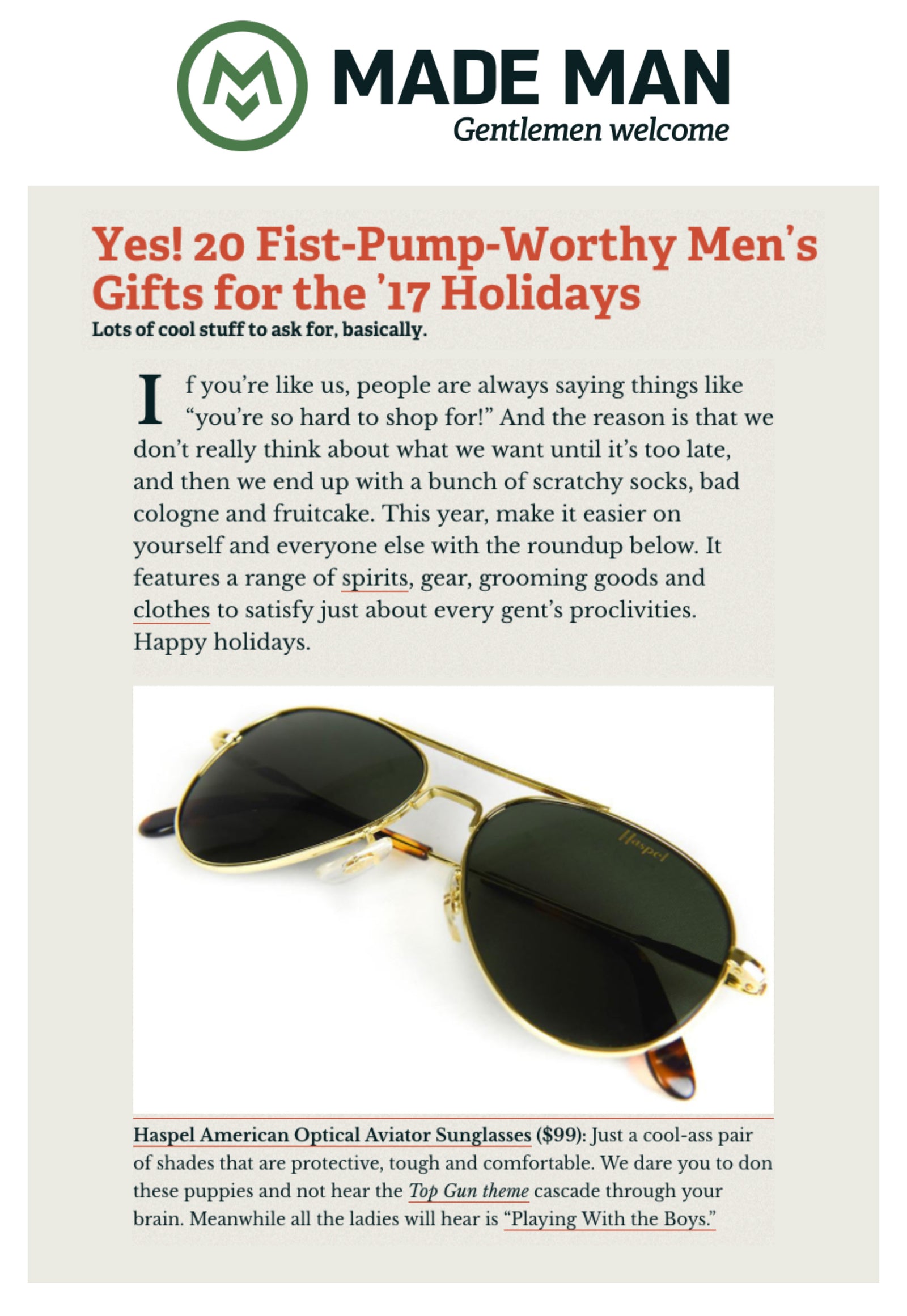 MADEMAN.COM - NOVEMBER 2017