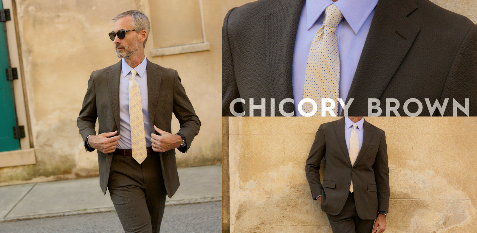 SUIT SEPARATES - Chicory Brown Seersucker Suit