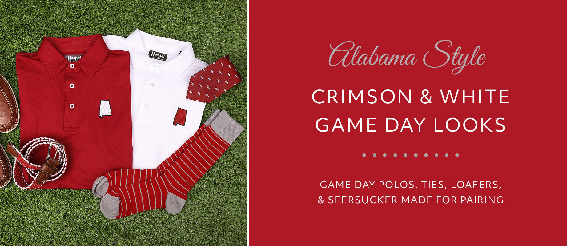 Alabama Style Crimson & White