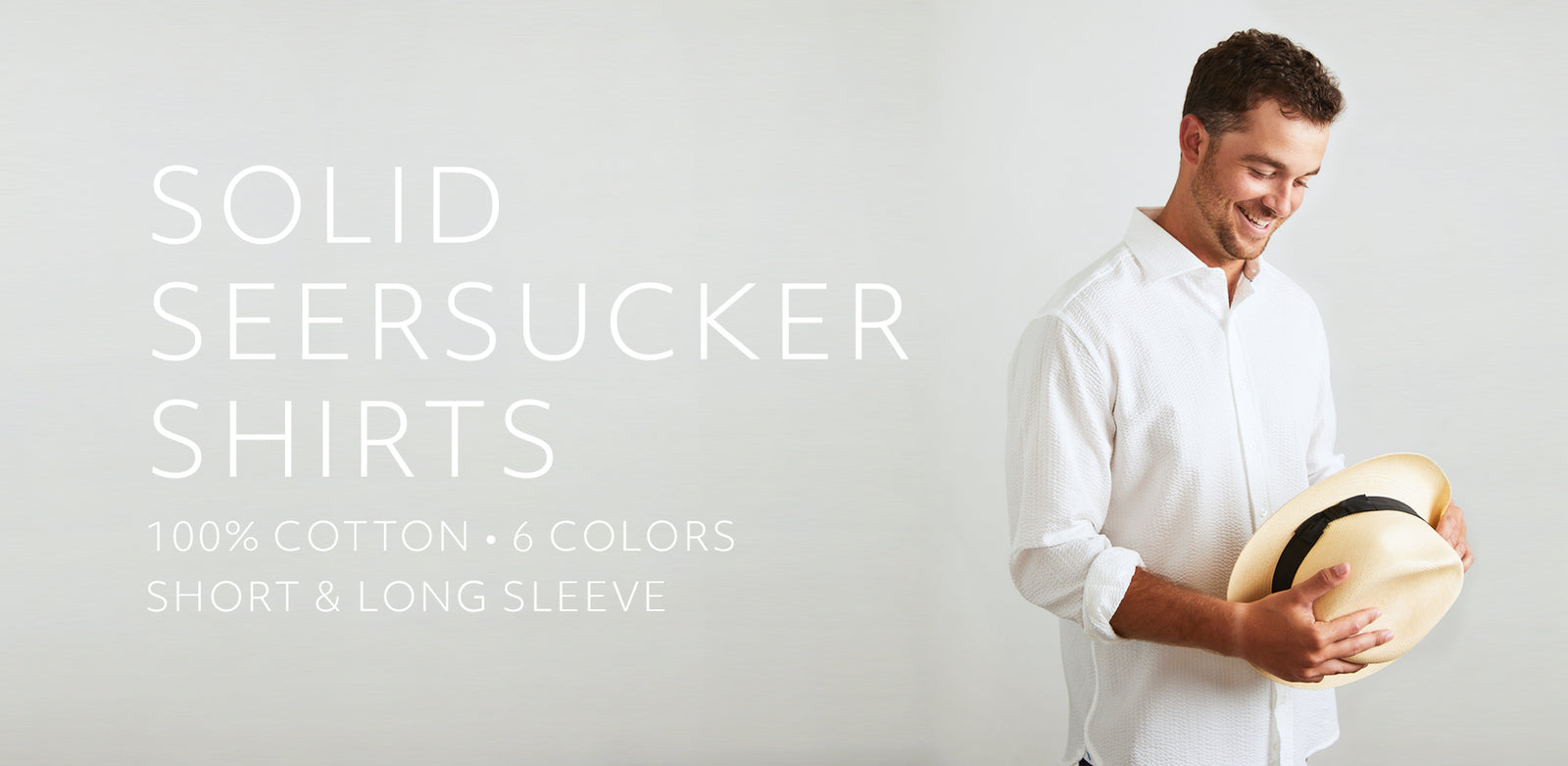 Solid Seersucker Shirts - Haspel