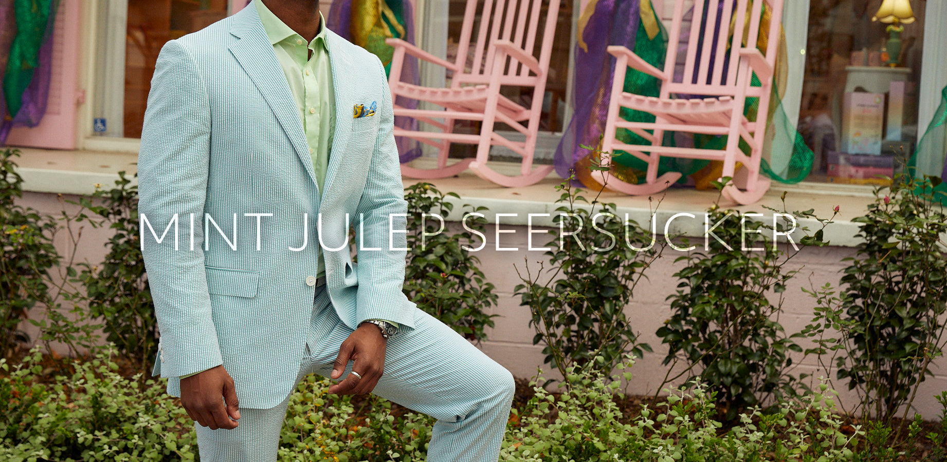 SUIT SEPARATES - Mint Julep Seersucker Suit