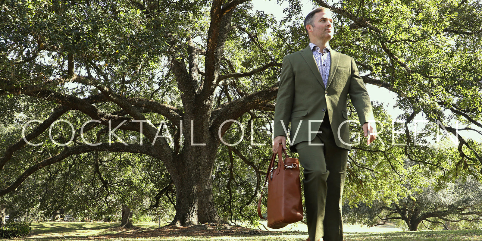 SUIT SEPARATES - COCKTAIL OLIVE GREEN SEERSUCKER