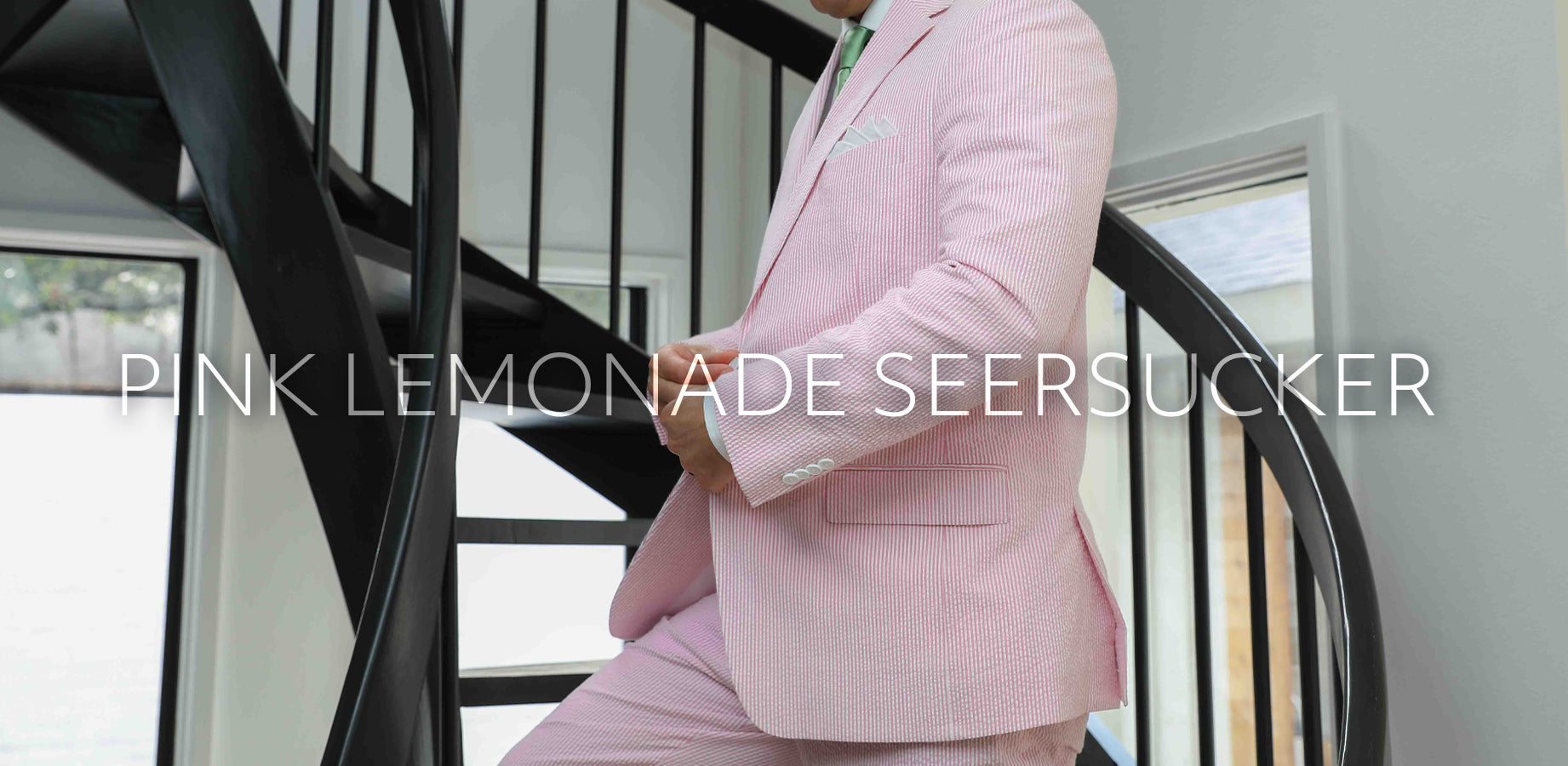 SUIT SEPARATES - Pink Lemonade Seersucker Suit