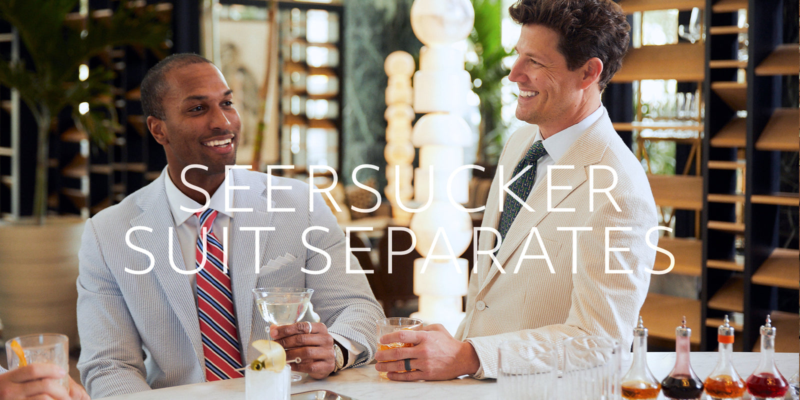 Striped Seersucker Suit Separates