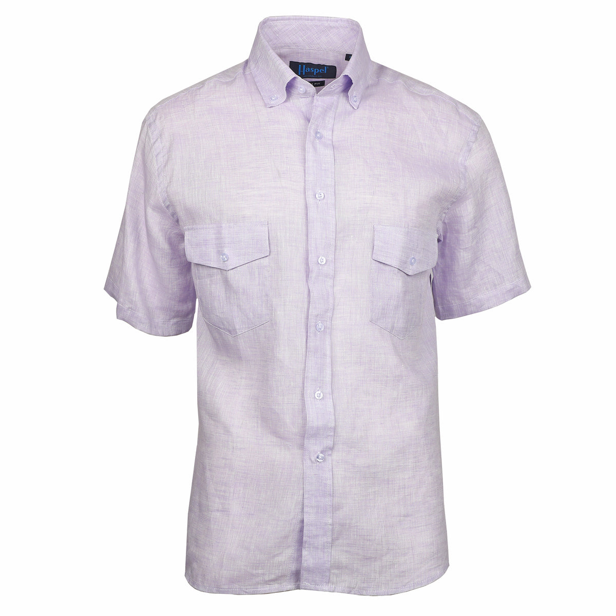 Sea Breeze Short Sleeve Lavender Linen Shirt