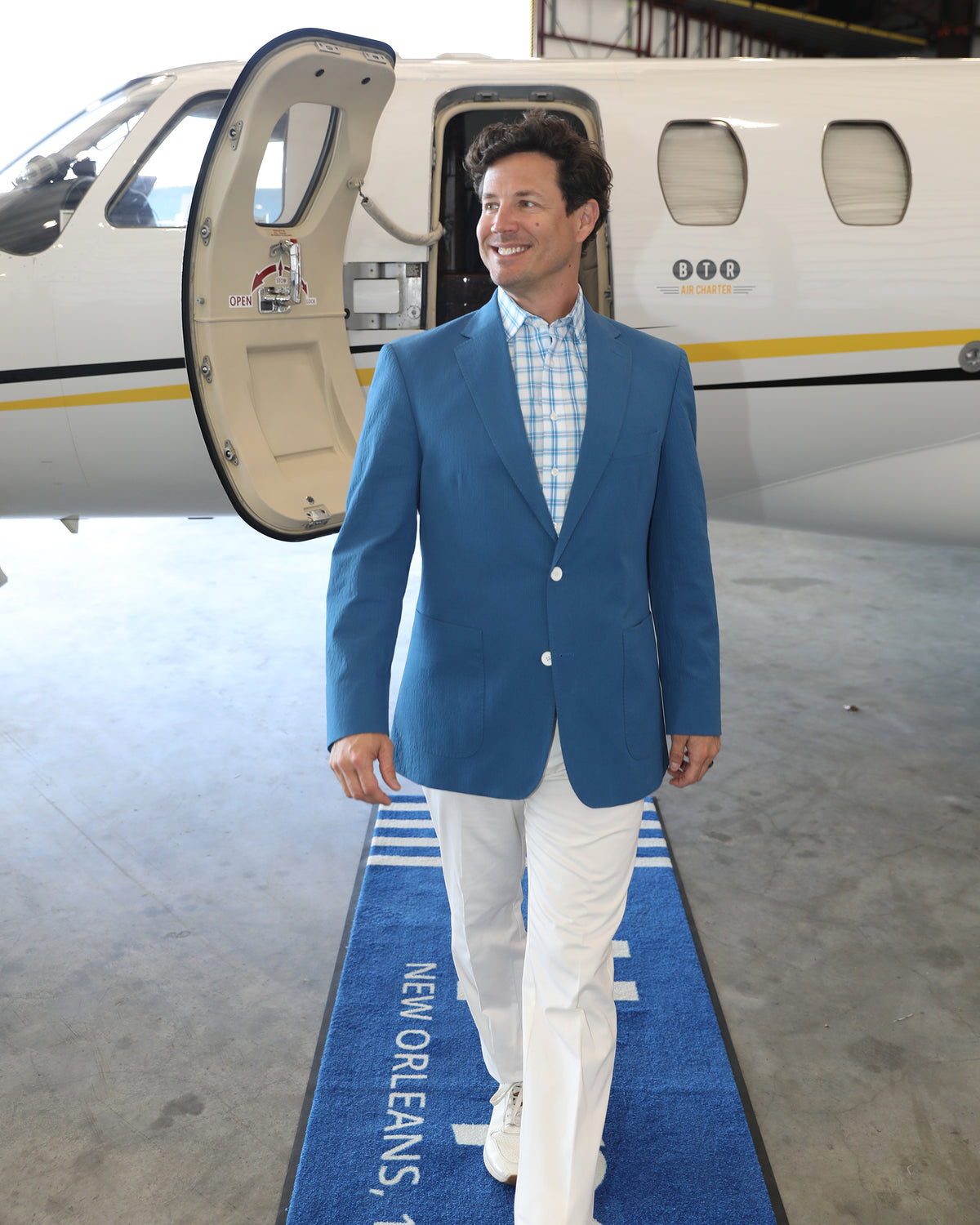 Toulouse Royal Blue Seersucker Sport Coat
