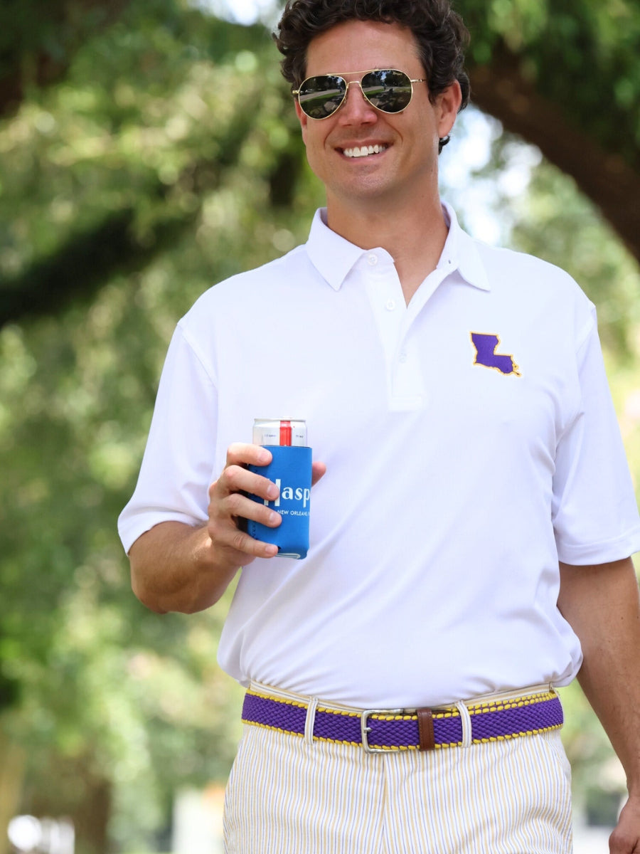 Purple &amp; Gold Elastic Belt