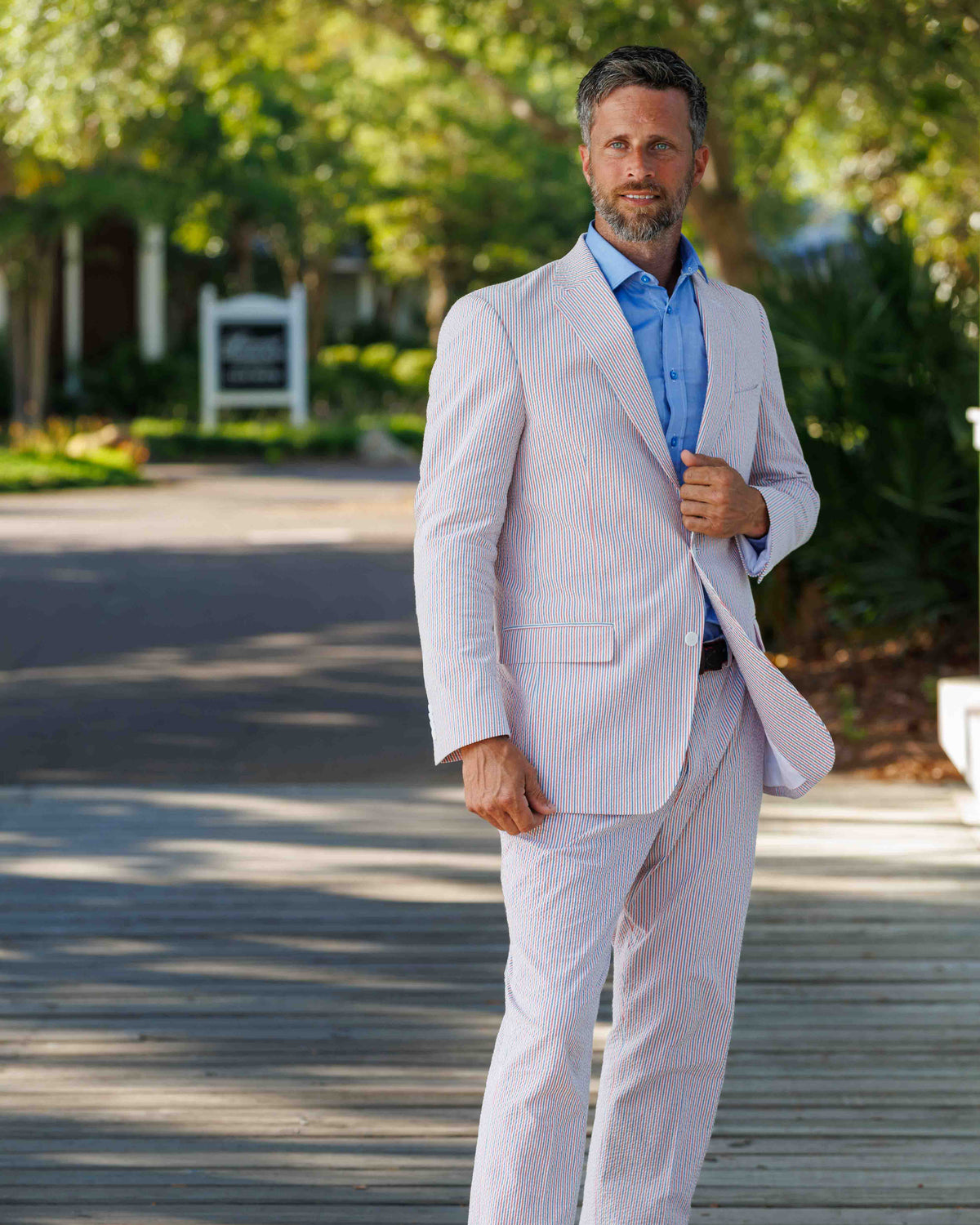 LIMITED EDITION Americana Red, White & Blue Seersucker Suit