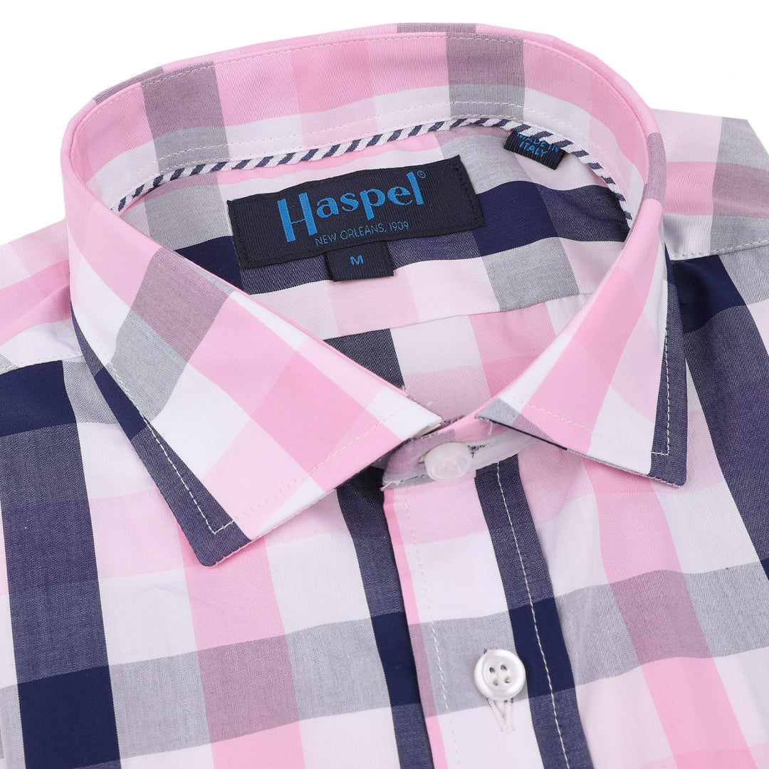 Audubon Pink, White &amp; Navy Oversize Check