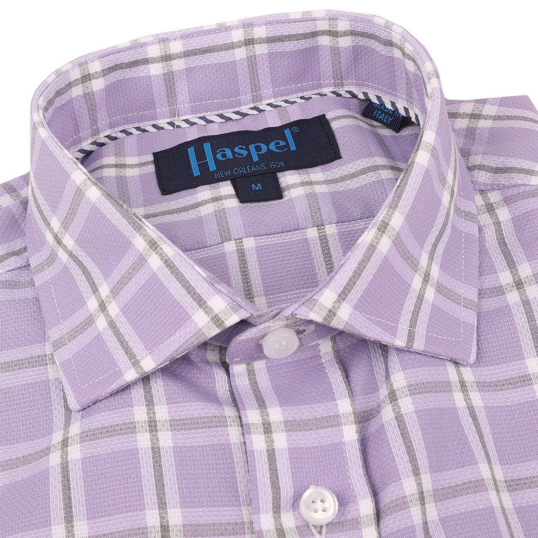 Audubon Purple Textured Plaid