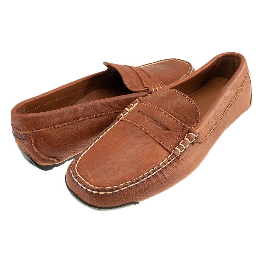 Haspel x T.B. Phelps Augusta Penny Driver in Bison - Tan