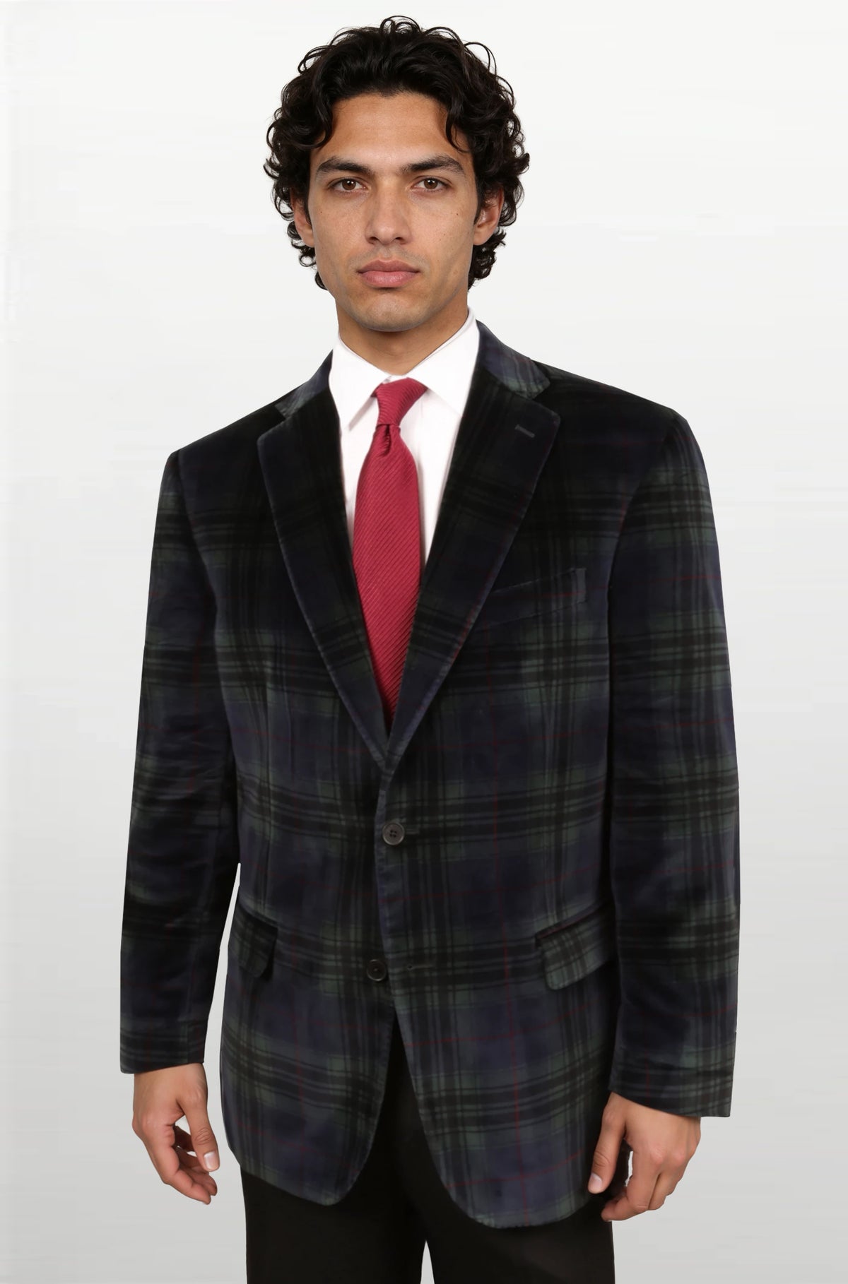 Audubon Black Watch Velvet Dinner Jacket