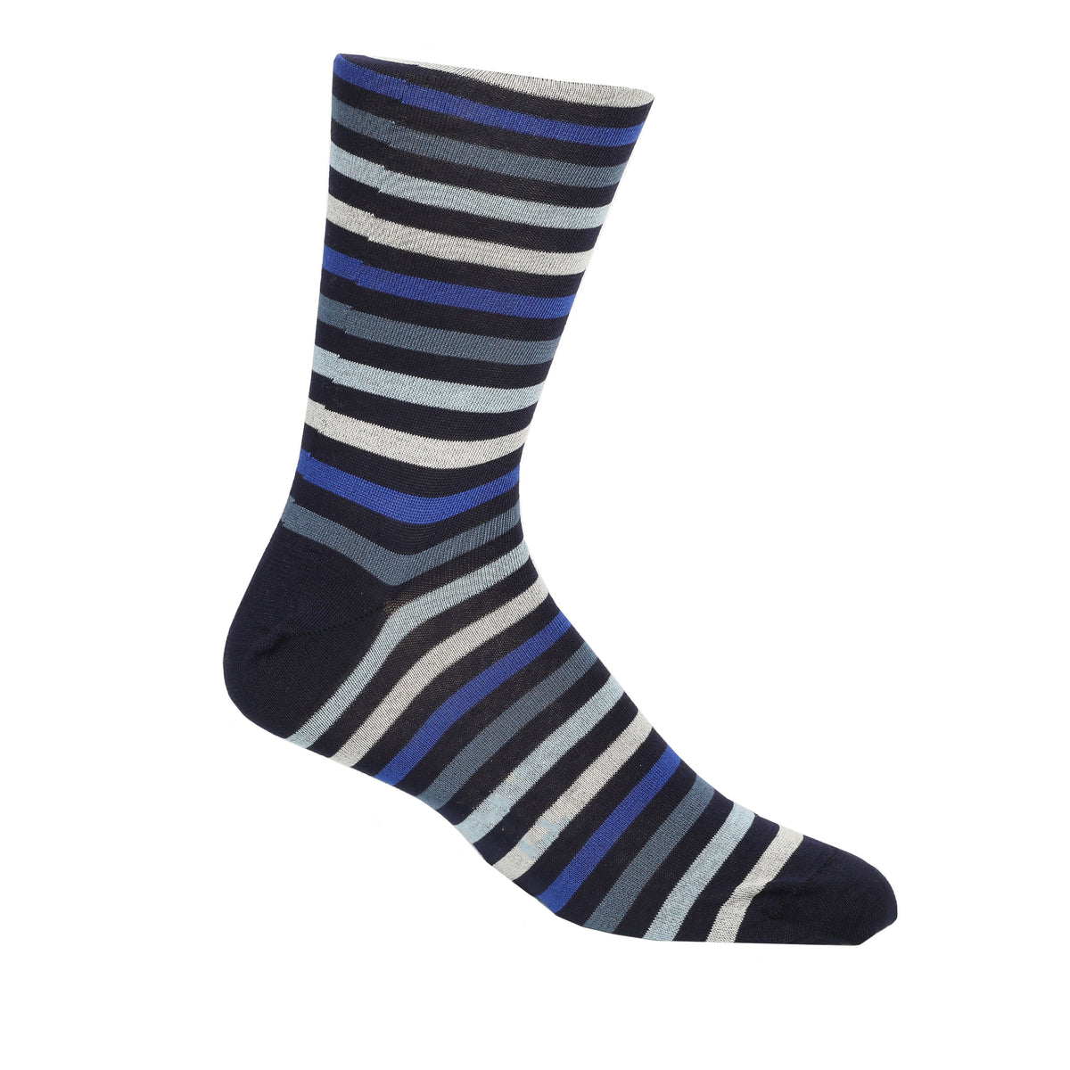 *** FINAL SALE *** Navy Blue Multi Stripe Socks