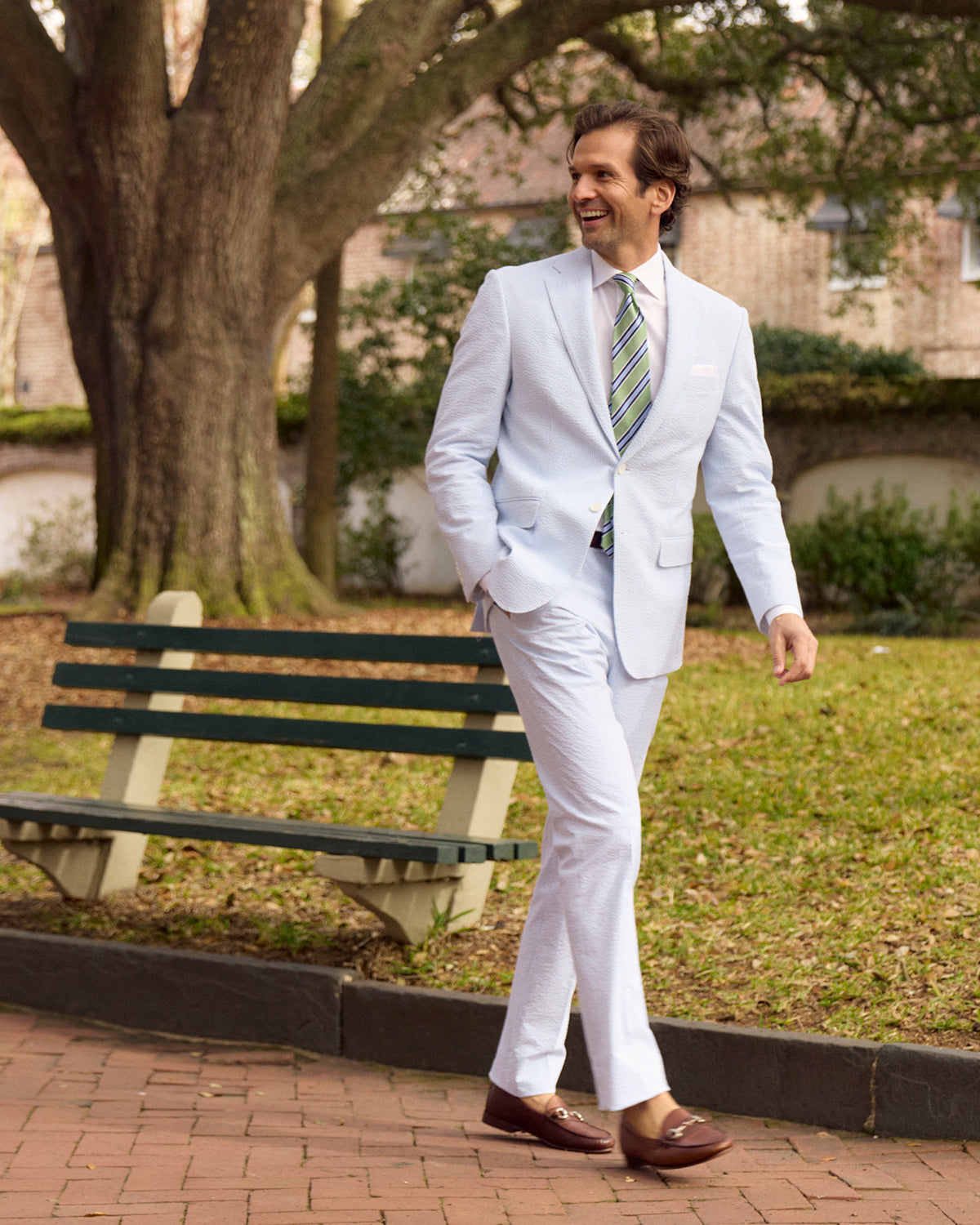 Blue Ice Seersucker Stretch Pant | Seersucker Suit Separates