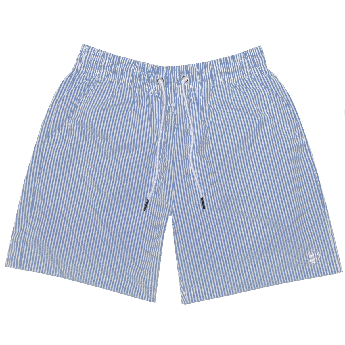 Sherwood Navy Seersucker Stretch Swimsuit