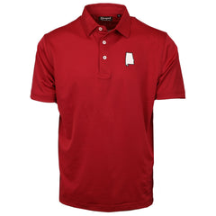 Men's Shirts | Game Day in Alabama Crimson Performance Polo | Haspel