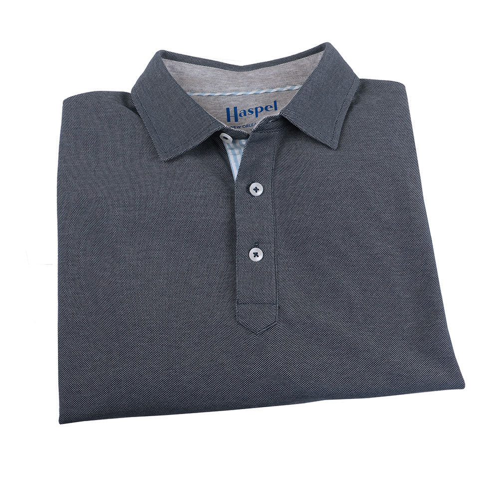 Fulton Navy Stretch Pique Polo