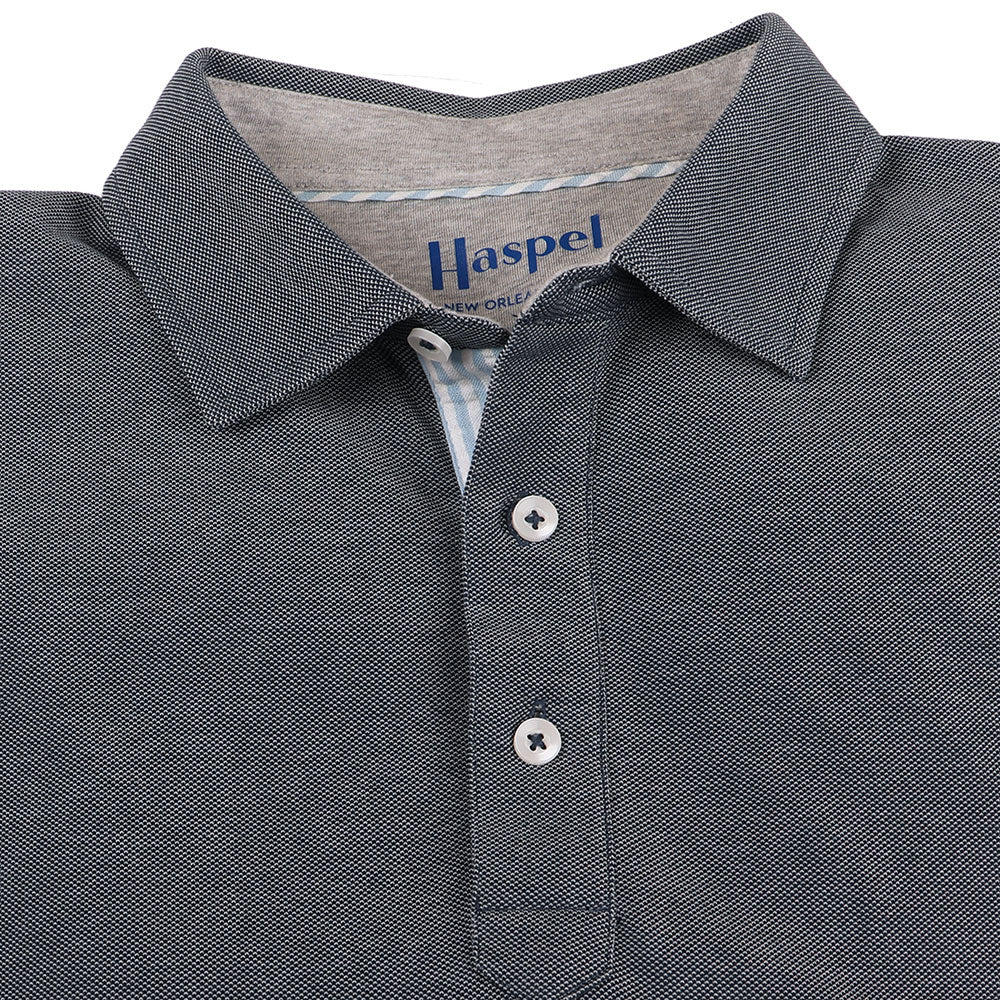 Fulton Navy Stretch Pique Polo