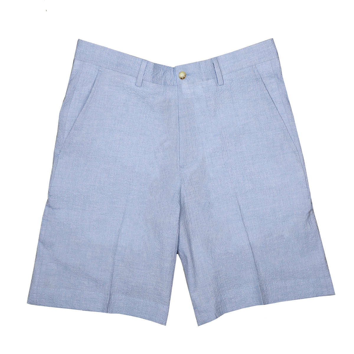 Harahan Lt. Blue Solid Seersucker Short