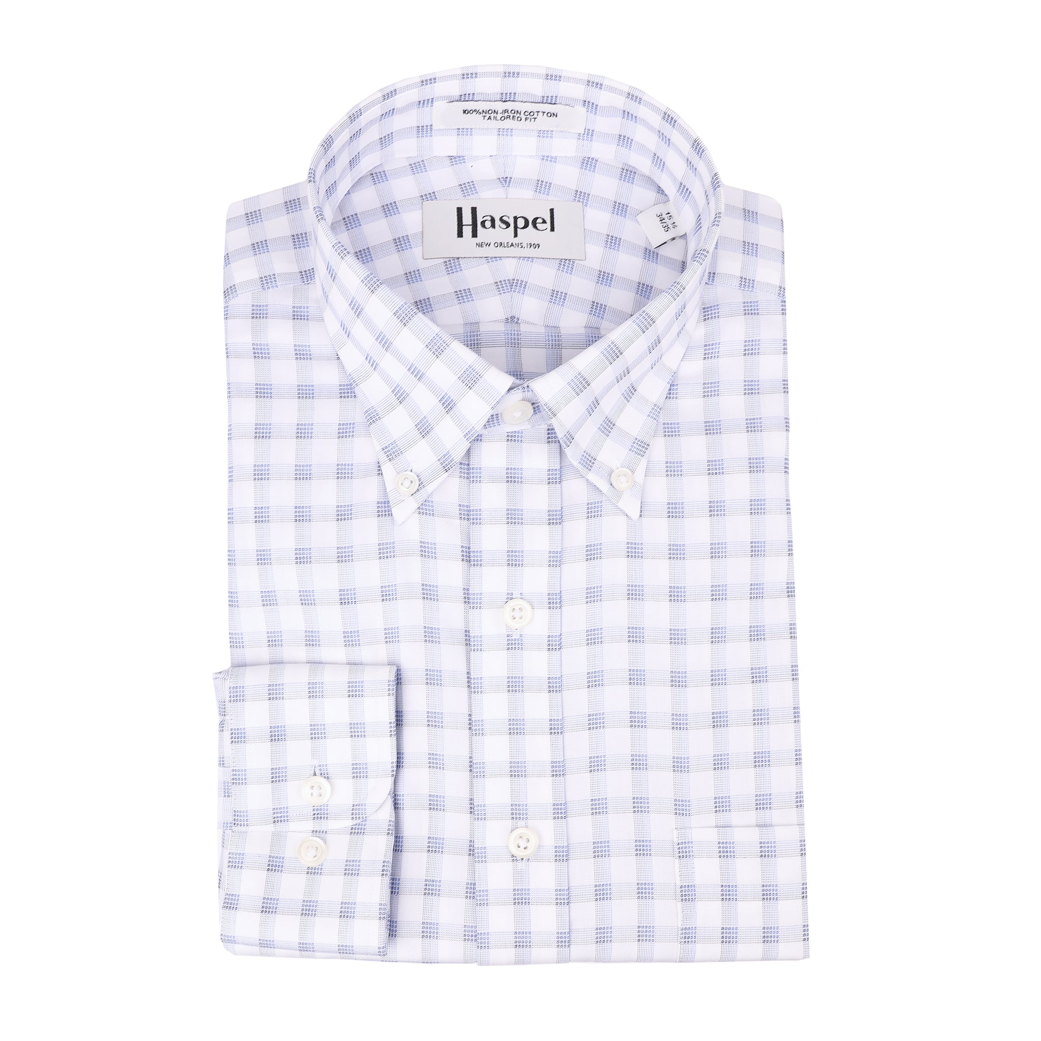 men's dress shirts sale Henry Blue Green Windowpane Button Down Trim Fit Dress Shirt | Men's Dress Shirts