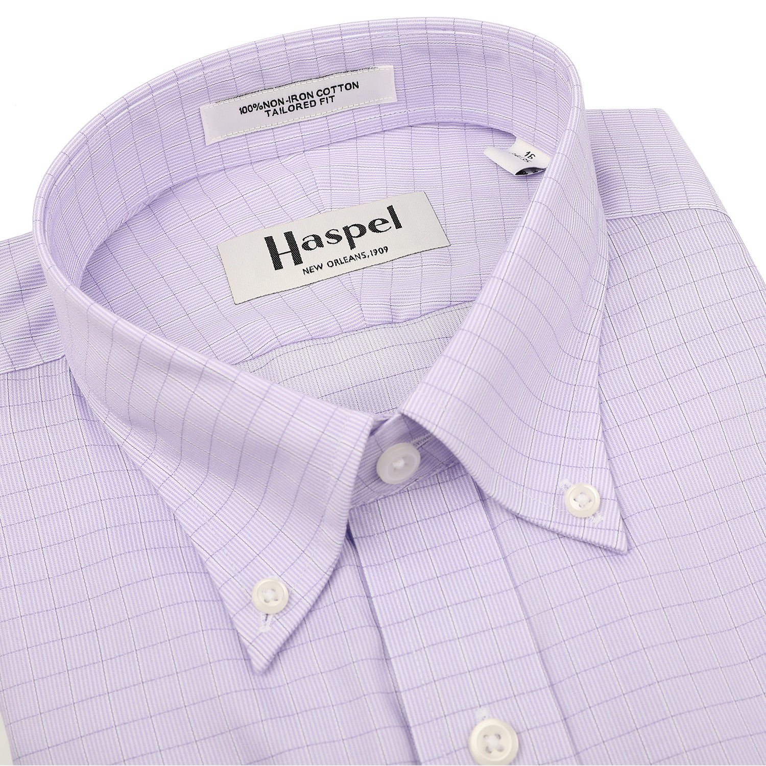 Men's Shirts | Howard Lavender Grid Sport Shirt
