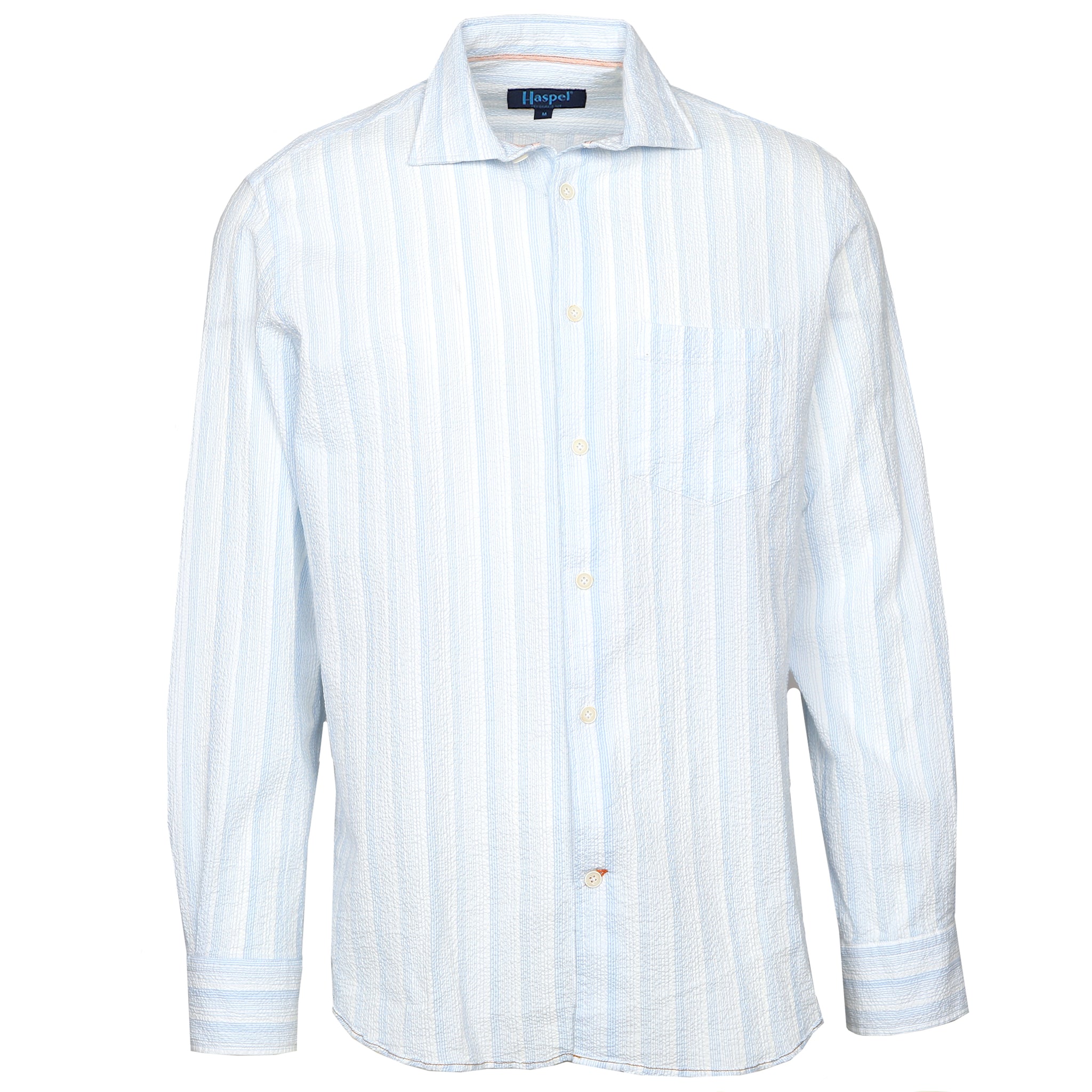 Kavanaugh Lt. Blue Stripe Seersucker Long Sleeve Shirt