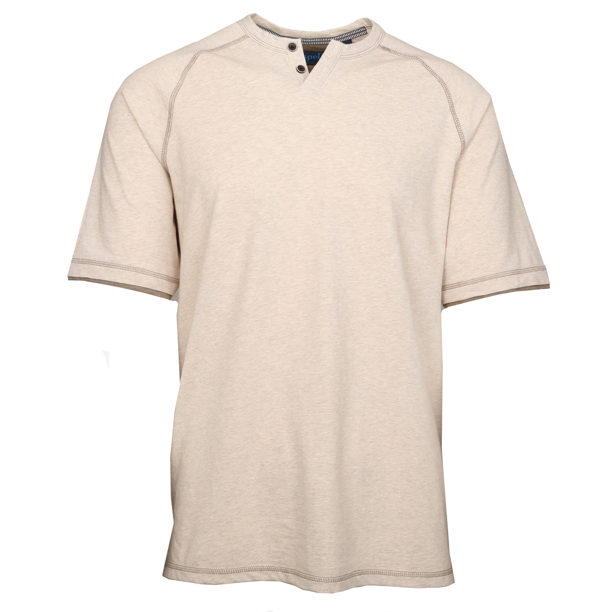 King Notch Neck T-Shirt - Short Sleeve Sand