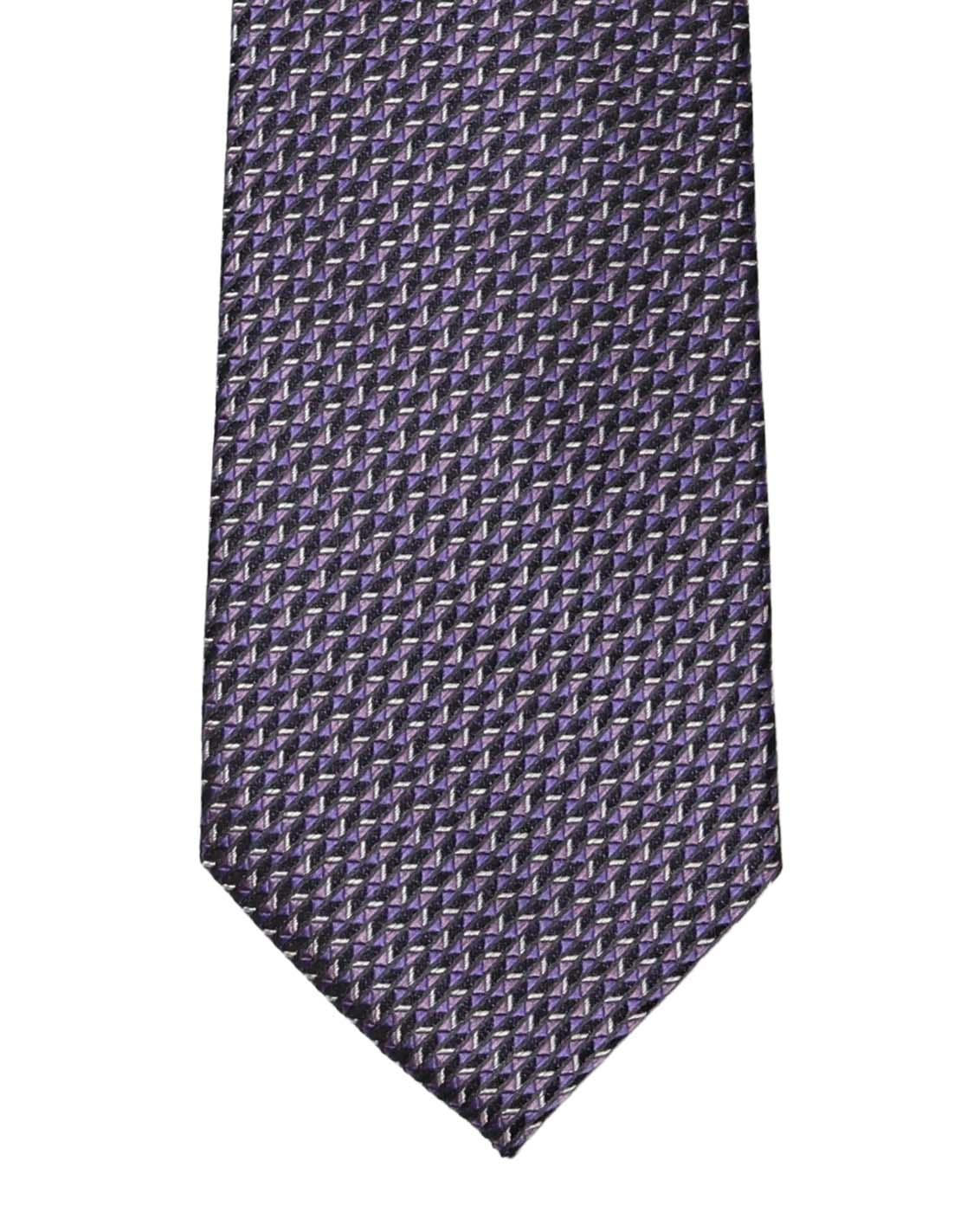 Lavender Geometric Print Tie