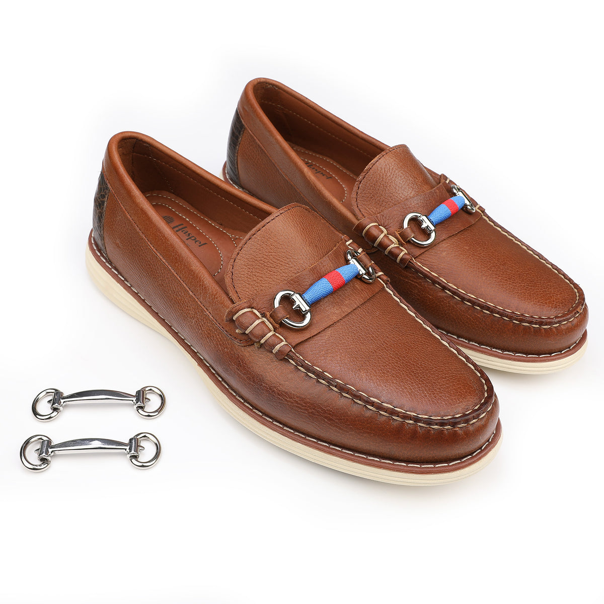 Haspel x T.B. Phelps Freeport Loafers with Interchangeable Game Day Bridge Bits™